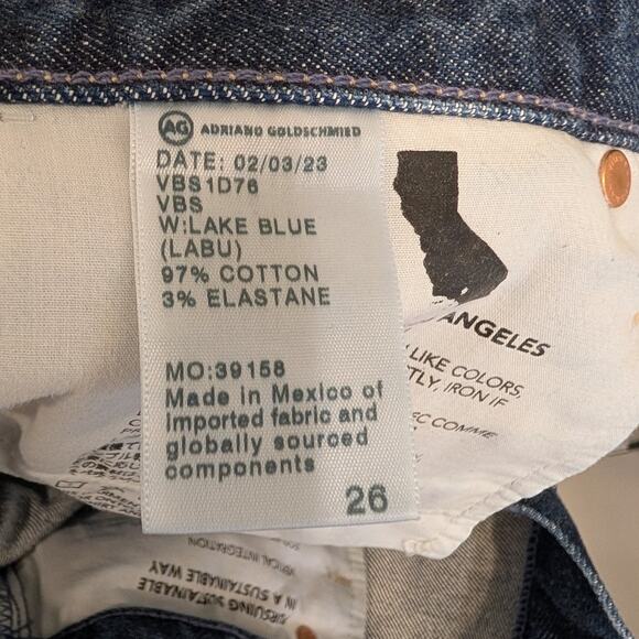 AG Adriano Goldschmied Angeline Mid Rise Flare Jeans Medium Wash - Size 26 - Picture 9 of 10